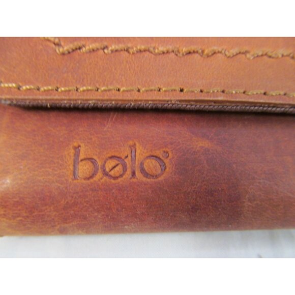 Bolo Brown Leather Crossbody Wallet Clutch with Removable Shoulder Strap NWT - Picture 9 of 10